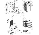 GE FP5DXARWH cabinet parts diagram