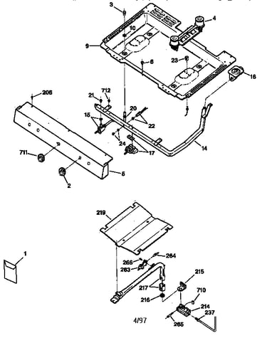 Gas & burner parts