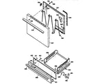GE JGBS04PEW1AD door & drawer parts diagram