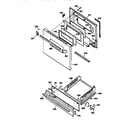 GE JGBC17PEW1AD door & drawer parts diagram