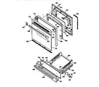 GE JGBS23WEW3WW door & drawer parts diagram