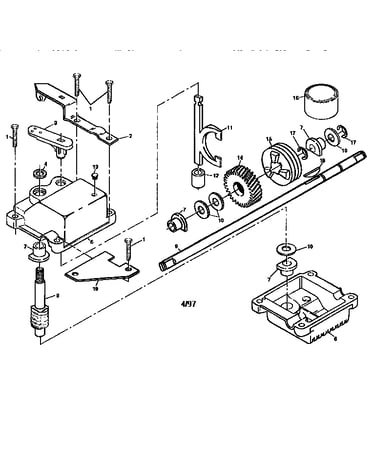 Gearcase assembly 702511