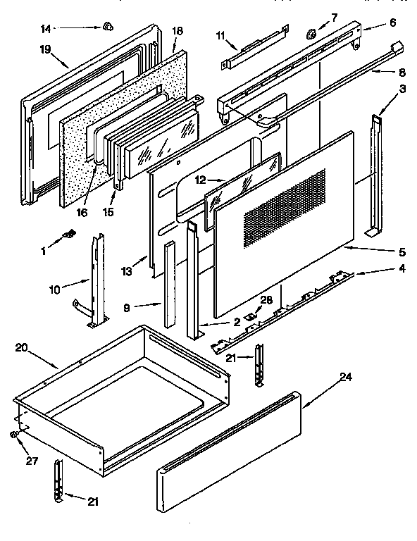 Door and drawer