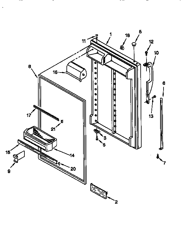 Refrigerator door