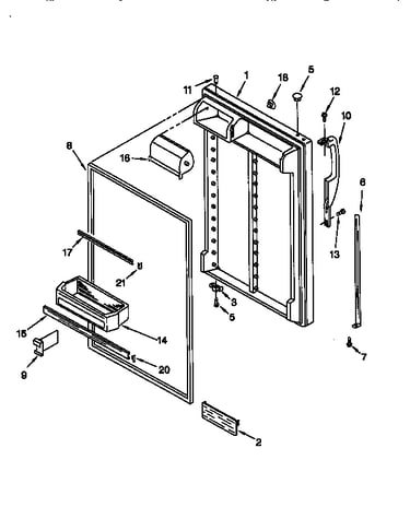 Refrigerator door