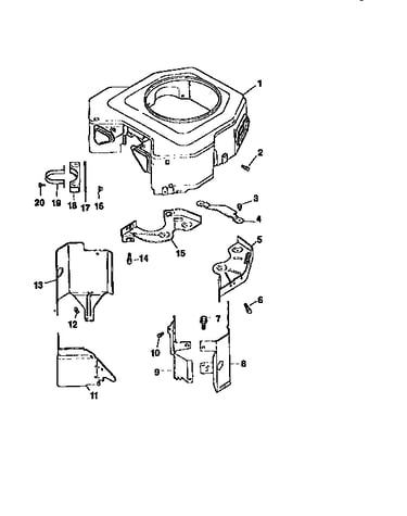 Blower housing and baffles