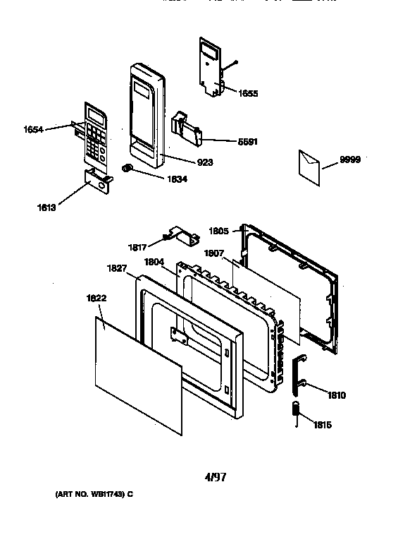Control panel & door parts