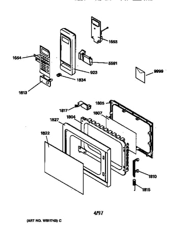 Control panel & door parts