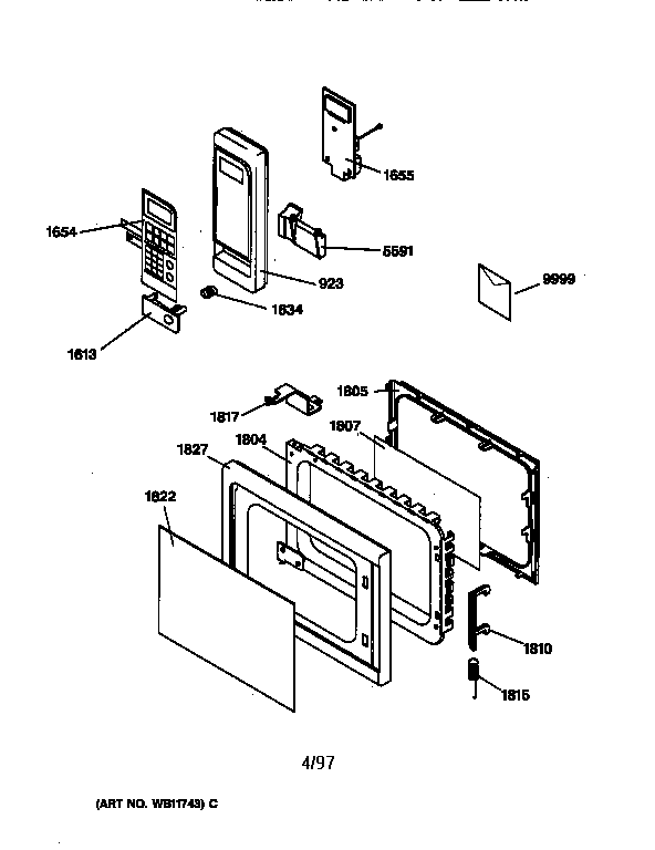 Control panel & door parts