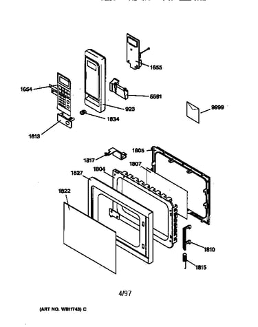 Control panel & door parts