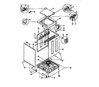Kenmore 41797802790 washer cabinet diagram