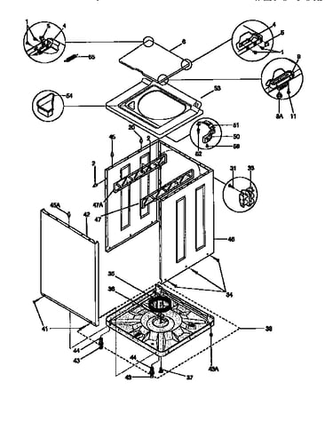 Washer cabinet