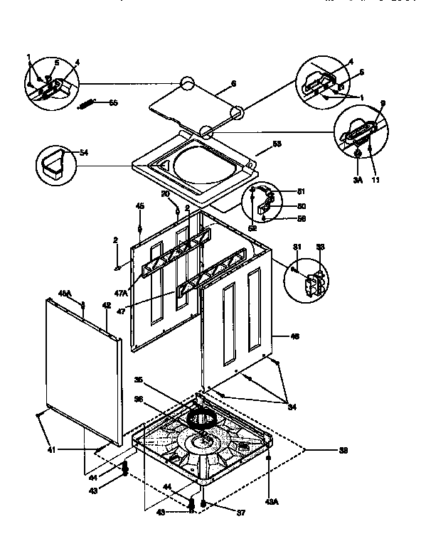 Washer cabinet