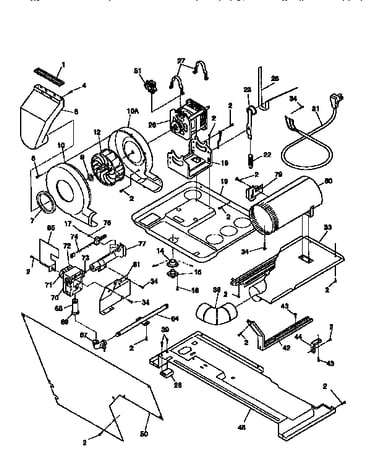 Motor and blower assy