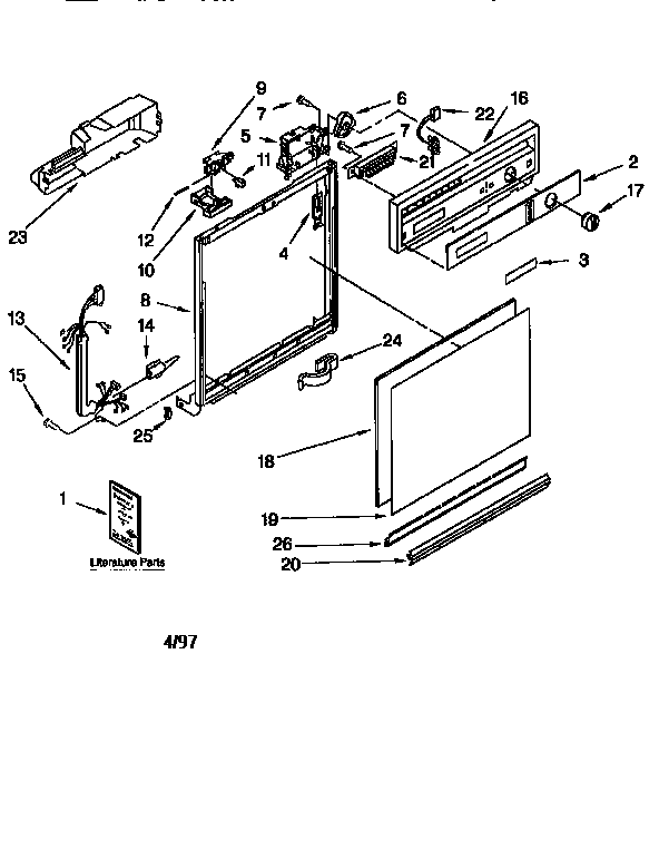Frame and console