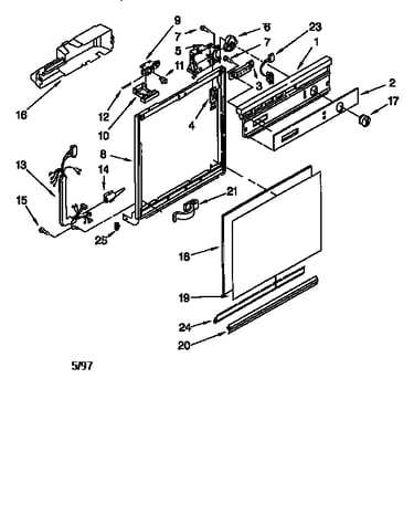 Frame and console