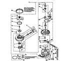 Whirlpool DU915QWDQ5 pump and motor diagram