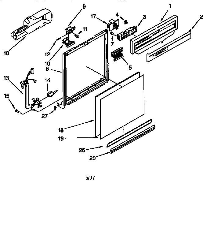 Frame and console