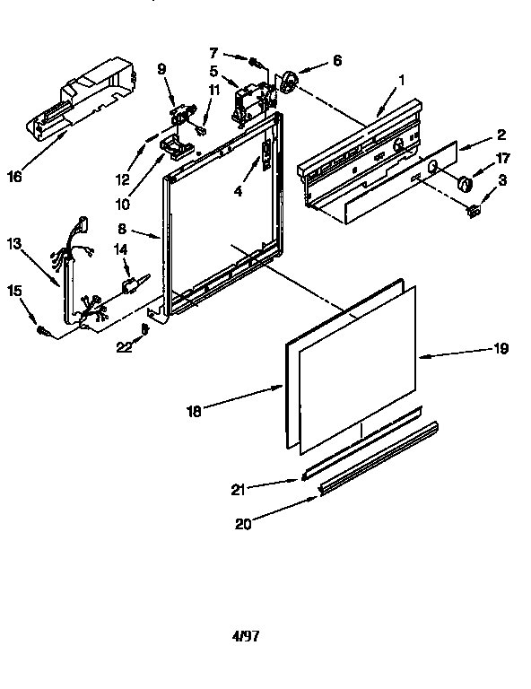 Frame and console