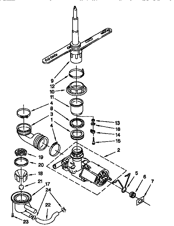 PUMP AND SPRAY ARM