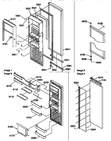 Refrigerator door