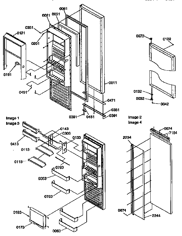 Refrigerator door