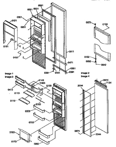Refrigerator door