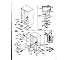 Amana 57089-P1190814WE drain system, rollers, and evaporator diagram