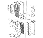 Amana 57087-P1190815WL refrigerator door diagram