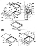 Deli, shelf and crisper assemblies