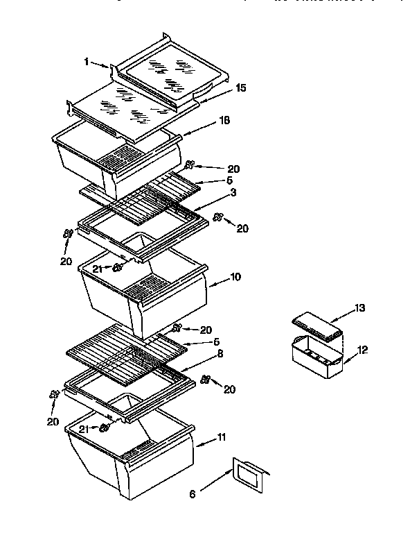 Refrigerator shelf
