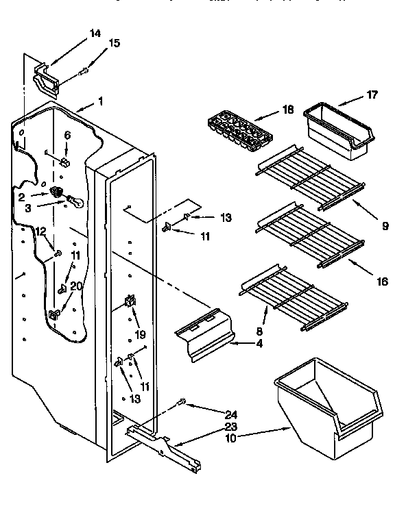 Freezer liner