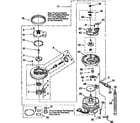 Whirlpool DU925QWDB5 pump and motor diagram