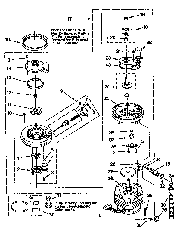 PUMP AND MOTOR