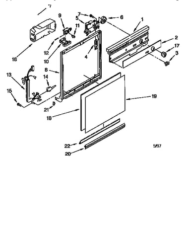 Frame and console