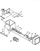 Motor and ice container
