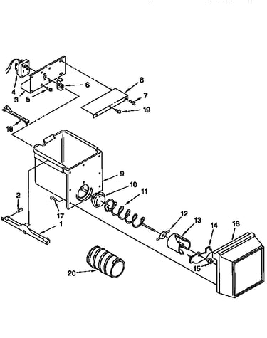 Motor and ice container