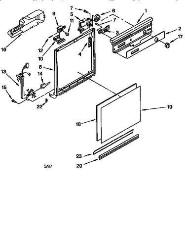 Frame and console