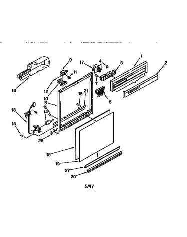 Frame and console