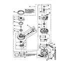Whirlpool DU980QPDZ5 pump and motor diagram