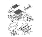 Kenmore 25377132790 shelves and accessories diagram