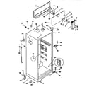 Kenmore 2539366724 cabinet parts diagram