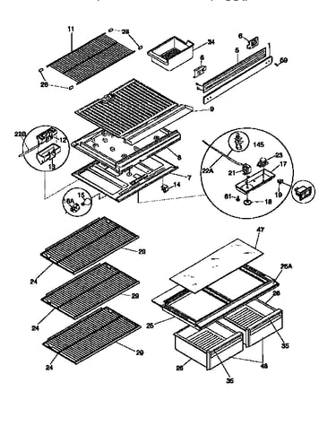 Shelves and accessories
