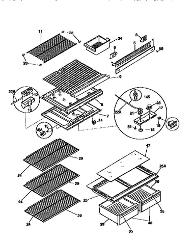 Shelves and accessories