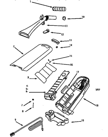 Handle and bag housing