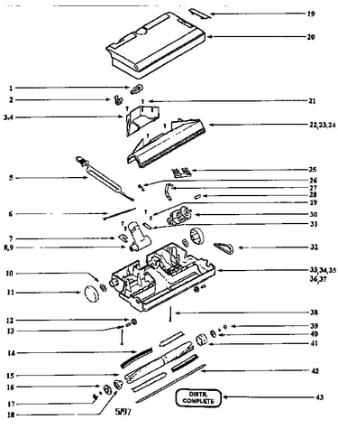 Nozzle and motor assembly