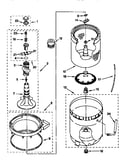 Agitator, basket and tub