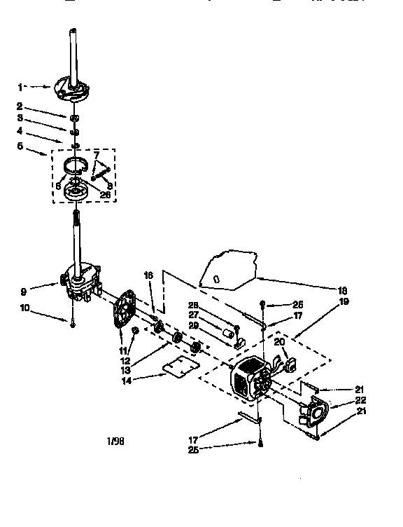 Motor and pump
