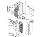Amana 57085-P1190813WE refrigerator door diagram