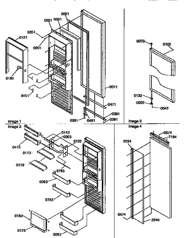 Refrigerator door
